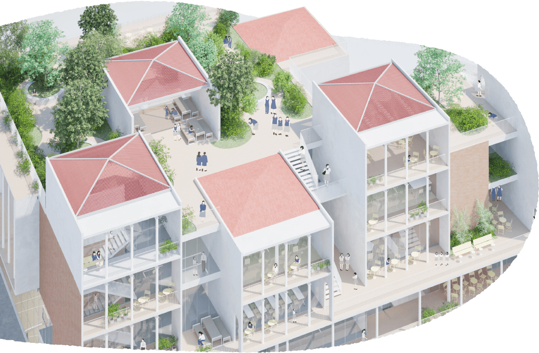 新校舎の建設のイメージ